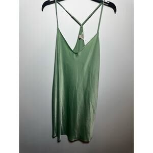 Brand New State of Day Women's Size XL Basil Green Slip Mini Dress